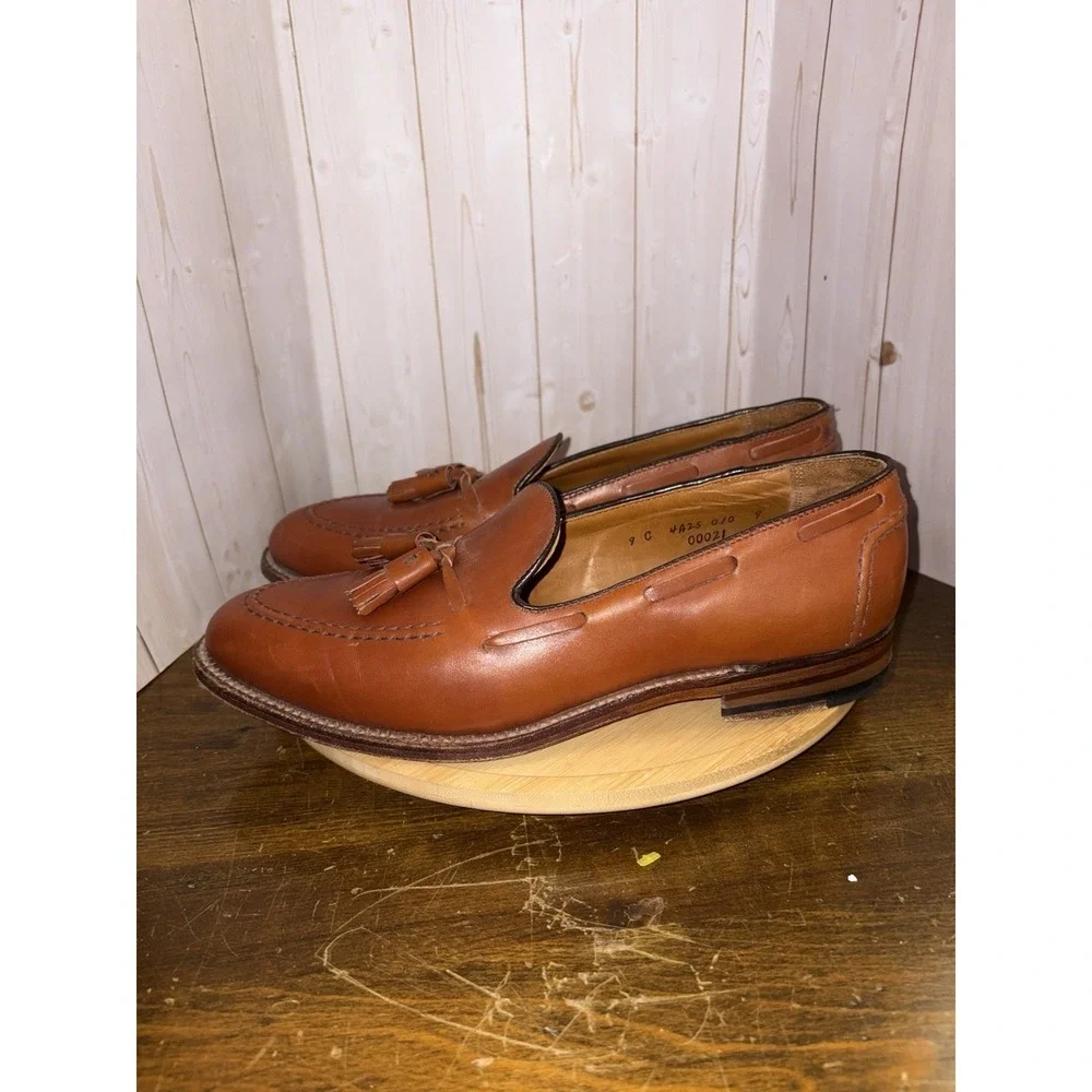 Alden For Brooks Brothers Tassel Loafers size 9 C Brown‎